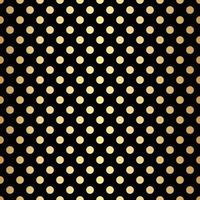 fundo padrão de bolinhas preto e dourado, papel de parede dourado. vetor