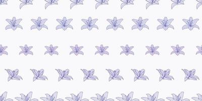 padrão de vetor de repetição de lírio de calla, fundo floral