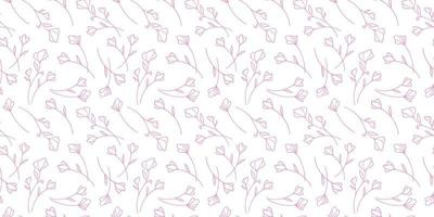design de plano de fundo padrão de repetição floral rosa. vetor