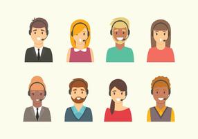 Call Center People Vectors