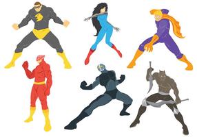 Ícones do vetor Super Heroes