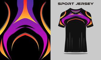 camiseta esportiva textura abstrata design de futebol para corridas de futebol jogos de motocross jogos de ciclismo vetor