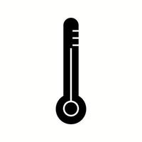 ícone de glifo de vetor de termômetro exclusivo