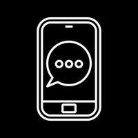 ícone de vetor de sms