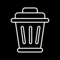 ícone de vetor de lixo