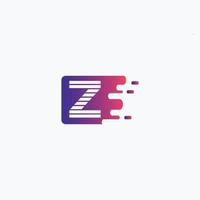logotipo da empresa letra z, vetor de ícone colorido estilo z, elemento de modelo de design limpo.