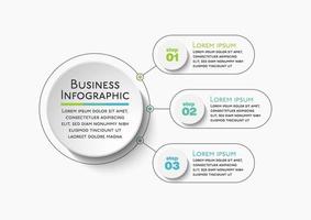 apresentação modelo de infográfico de negócios vetor