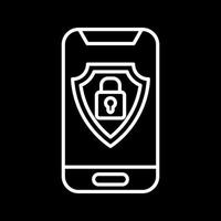 ícone de vetor de segurança móvel