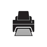 modelo de design de vetor de logotipo de ícone de máquina de impressora