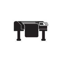 modelo de design de vetor de logotipo de ícone de máquina de impressora