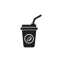 ícone da xícara de café. logotipo de ilustração vetorial vetor