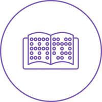 ícone de vetor braille