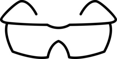 ícone de linha de óculos vetor