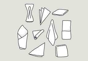 Handdrawn Set Of Napkin Vectors