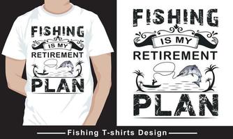 vetor profissional de design de camiseta de pesca