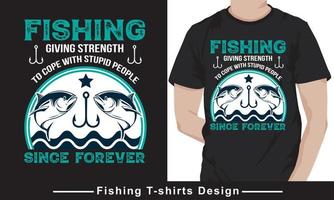 presente de camiseta de pesca design engraçado de camisetas de pesca masculina, vetor
