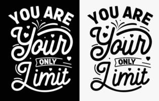 tipografia motivacional designs criativos de camisetas, design de camisetas com letras vetor