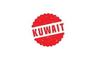 borracha de carimbo do kuwait com estilo grunge em fundo branco vetor