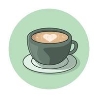 download do vetor de espuma de amor de café com leite
