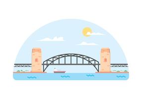 Harbour Bridge Ilustração do vetor simples