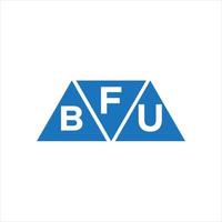 design de logotipo de forma de triângulo fbu em fundo branco. conceito criativo do logotipo da carta inicial fbu. vetor