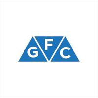 design de logotipo de forma de triângulo fgc em fundo branco. fgc conceito de logotipo de carta de iniciais criativas. vetor