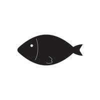 ilustração vetorial de design plano isolado de ícone de peixe vetor