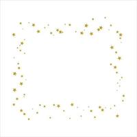 estrelas espalhadas douradas no design plano do ícone de propagação do céu. vetor