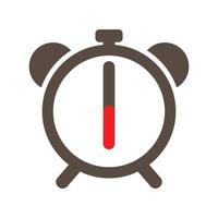 conjunto de ícones do temporizador de relógio, ícone de alarme, ilustração vetorial. vetor