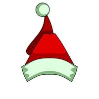ícone de chapéu de Papai Noel com conceito de elegância, perfeito para seu projeto vetor
