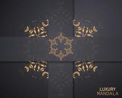 logotipo de luxo em forma de flor para boutique. logotipo de ouro, flor. sinal geométrico simples. ícones, negócios, convites. islâmico, árabe, indiano. retrô. forma criativa. mandala de luxo. vetor