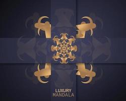 logotipo de luxo em forma de flor para boutique. logotipo de ouro, flor. sinal geométrico simples. ícones, negócios, convites. islâmico, árabe, indiano. retrô. forma criativa. mandala de luxo. vetor