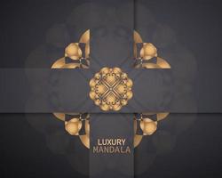 logotipo de luxo em forma de flor para boutique. logotipo de ouro, flor. sinal geométrico simples. ícones, negócios, convites. islâmico, árabe, indiano. retrô. forma criativa. mandala de luxo. vetor