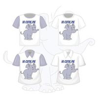 ilustração de elefante fofo para camiseta, livros, adesivo. ilustração vetorial de elefante para imprimir, vetor