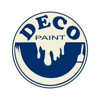 logotipo de pintura deco vetor