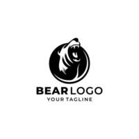 logotipo do urso selvagem vetor