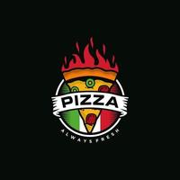 vetor de logotipo de pizza