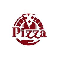 vetor de logotipo de pizza