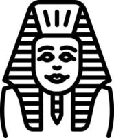 ícone de linha para o Egito vetor