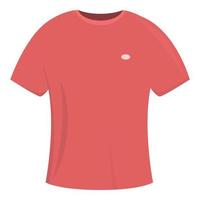vetor vermelho dos desenhos animados do ícone do tshirt da forma. pano de esporte