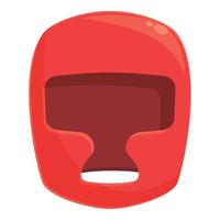 vetor de desenhos animados do ícone do capacete de boxe. lutador esportivo