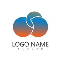 design plano de vetor de logotipo de ilustração de nuvem