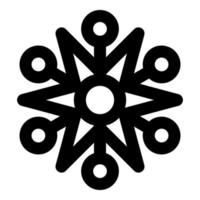 floco de neve vetor ícone de natal logotipo neve, estilo de estrutura de tópicos