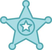 ícone do vetor do xerife da justiça