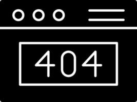 design de ícone de vetor de erro 404