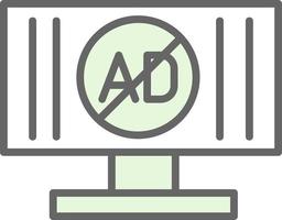 design de ícone de vetor de bloqueador de anúncios