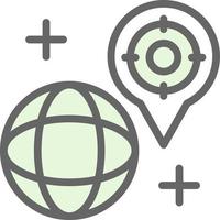 design de ícone de vetor de segmentação geográfica