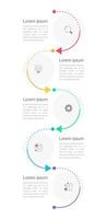 modelo de design de gráfico infográfico de formas de otimização. infográfico editável com ícones. gráficos instrucionais com sequência de 5 passos. apresentação de dados visuais vetor