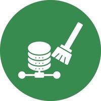 design de ícone de vetor de limpeza de dados