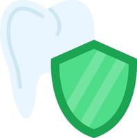 design de ícone de vetor de proteção de dentes